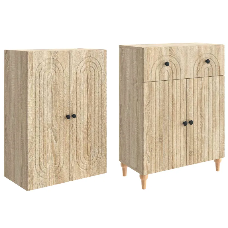 Spintelė 2 pcs 66 x 34,5 x 90 cm Apdirbta mediena