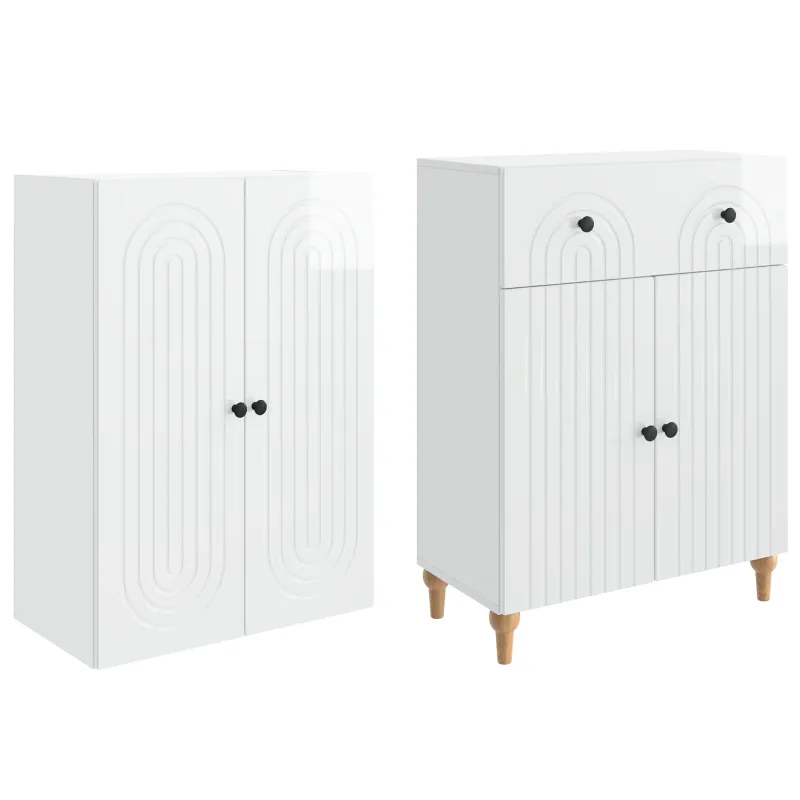 Spintelė 2 pcs 66 x 34,5 x 90 cm Apdirbta mediena