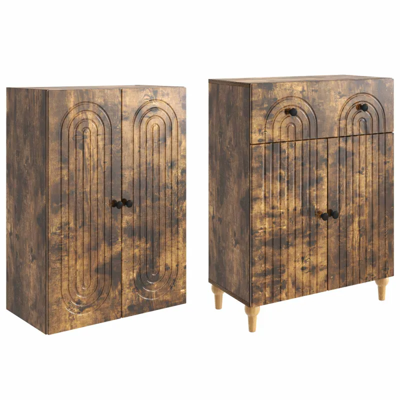 Spintelė 2 pcs 66 x 34,5 x 90 cm Apdirbta mediena