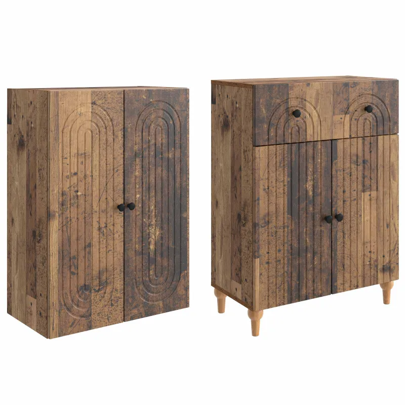 Spintelė 2 pcs 66 x 34,5 x 90 cm Apdirbta mediena