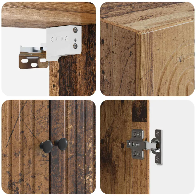 Spintelė 2 pcs 66 x 34,5 x 90 cm Apdirbta mediena