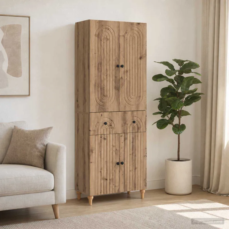 Spintelė 2 pcs 66 x 34,5 x 90 cm Apdirbta mediena
