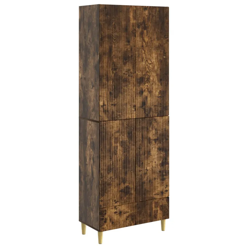 Spintelė 2 pcs Dūminio ąžuolo 66 x 34,5 x 95 cm