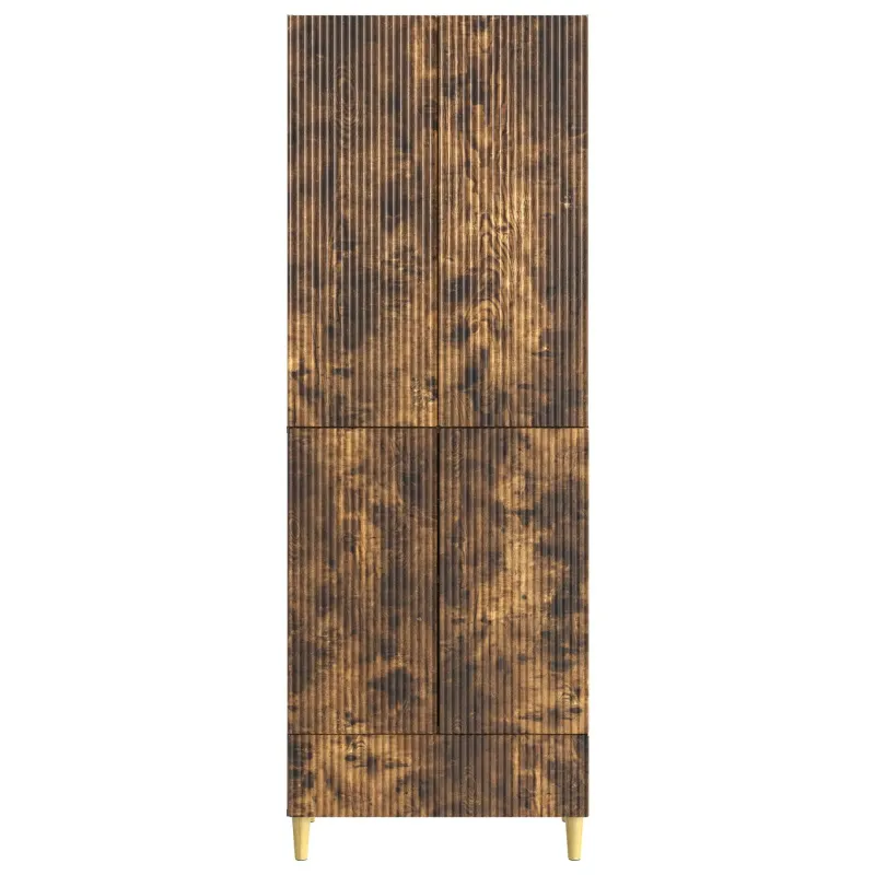 Spintelė 2 pcs Dūminio ąžuolo 66 x 34,5 x 95 cm