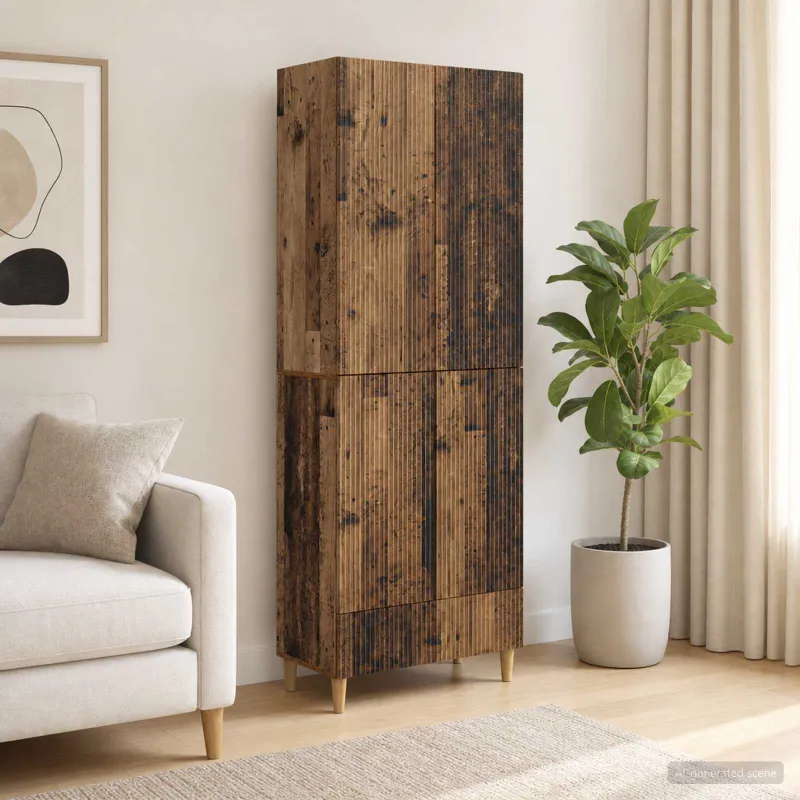 Spintelė 2 pcs 66 x 34,5 x 95 cm Apdirbta mediena