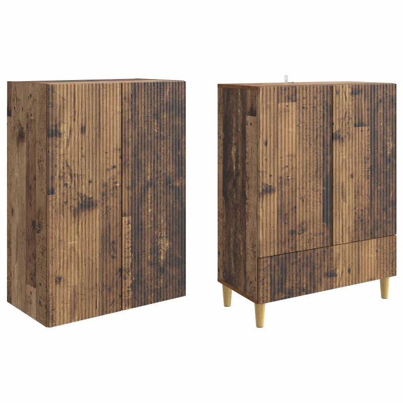Spintelė 2 pcs 66 x 34,5 x 95 cm Apdirbta mediena