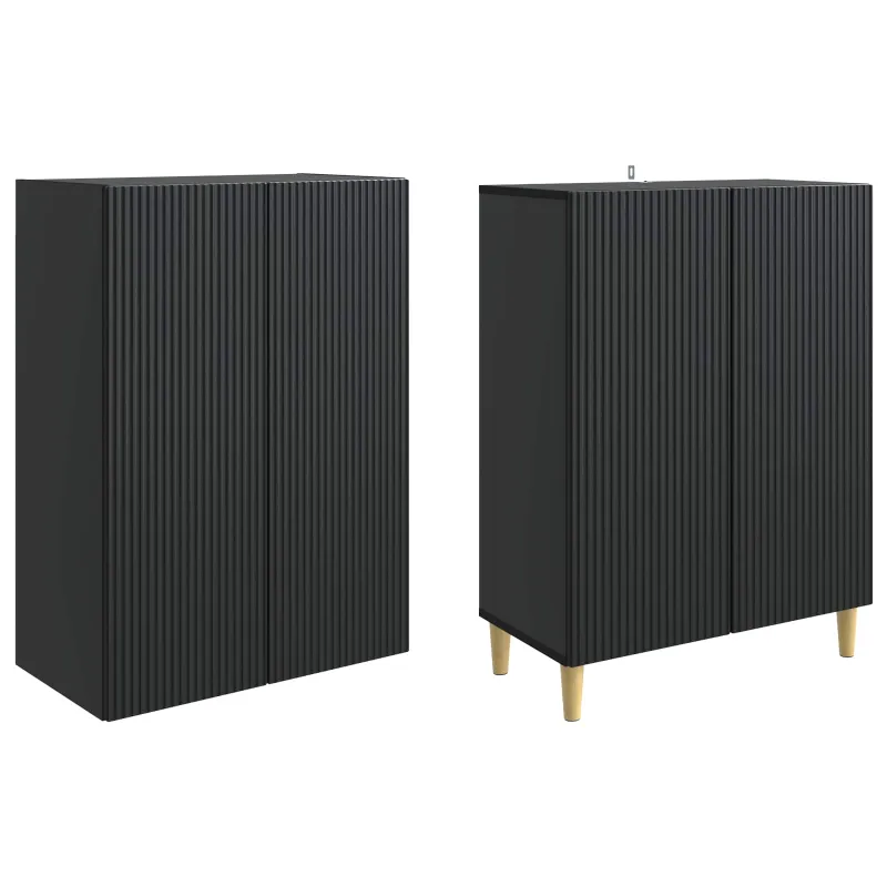 Spintelė 2 pcs 66 x 34,5 x 90 cm Apdirbta mediena