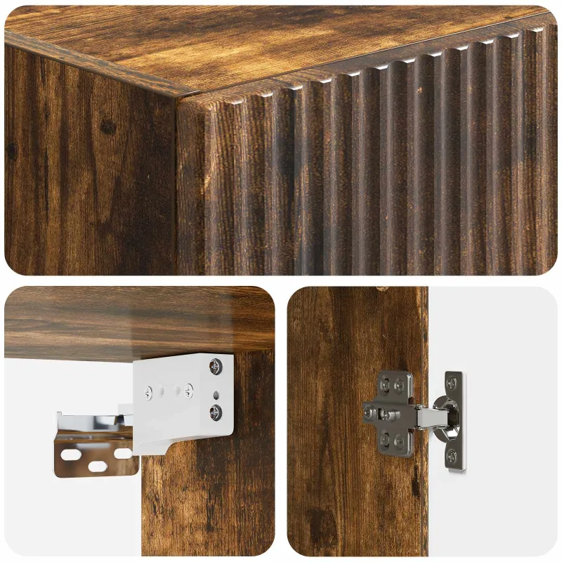 Spintelė 2 pcs 66 x 34,5 x 90 cm Apdirbta mediena
