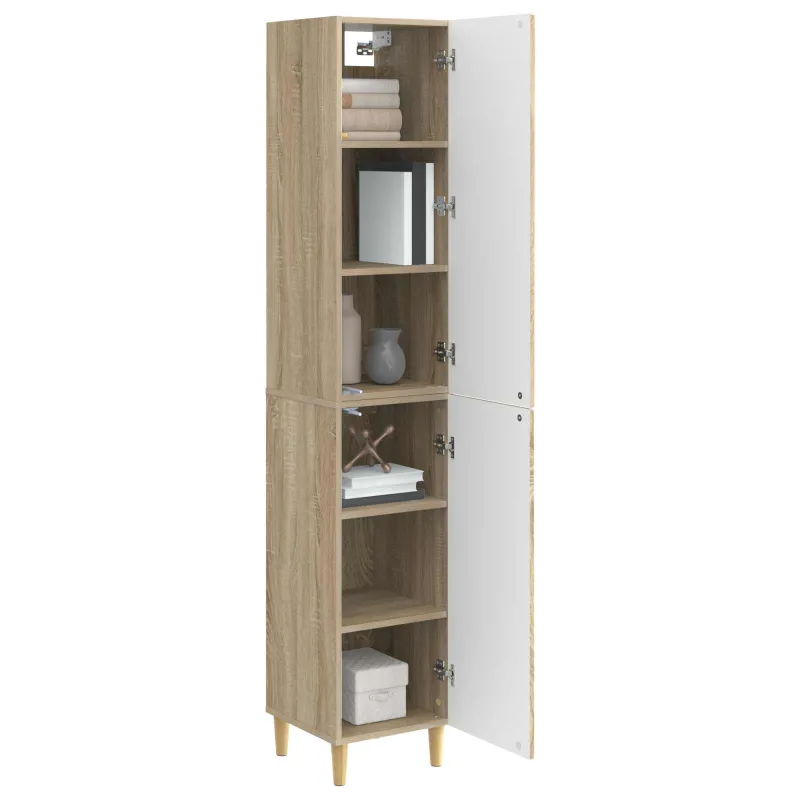 Spintelė 2 pcs 33 x 34,5 x 90 cm Apdirbta mediena