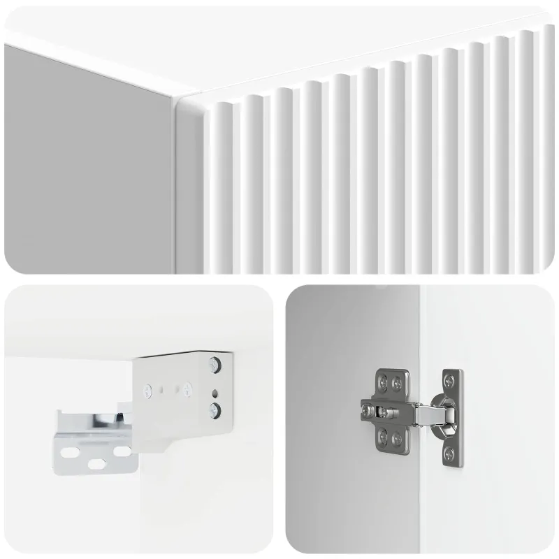 Spintelė 2 pcs 33 x 34,5 x 90 cm Apdirbta mediena