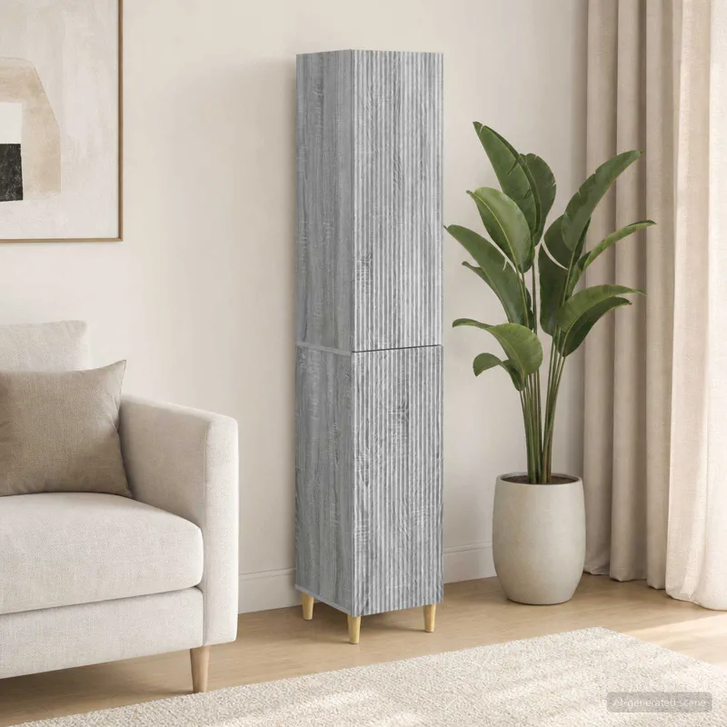 Spintelė 2 pcs 33 x 34,5 x 90 cm Apdirbta mediena