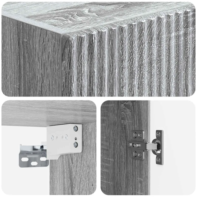 Spintelė 2 pcs 33 x 34,5 x 90 cm Apdirbta mediena