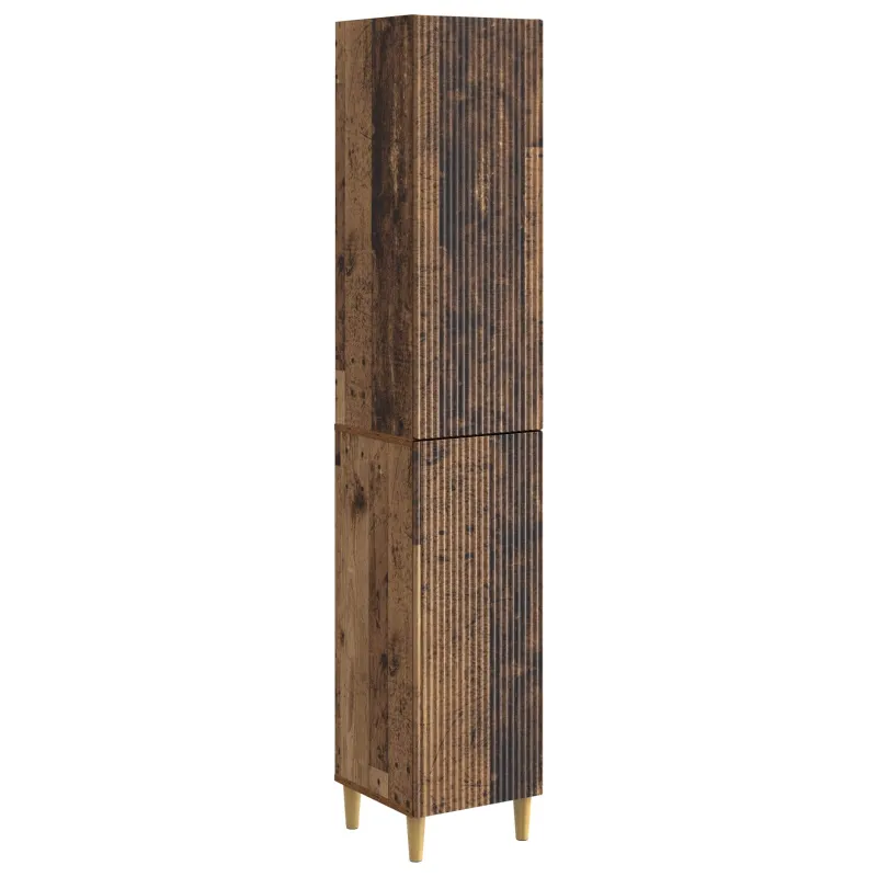 Spintelė 2 pcs Sendintos medienos 33 x 34,5 x 90 cm