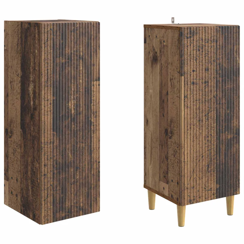 Spintelė 2 pcs Sendintos medienos 33 x 34,5 x 90 cm