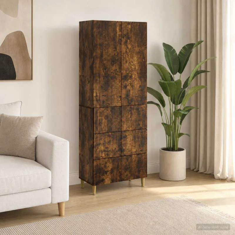 Spintelė 2 pcs 66 x 34,5 x 90 cm Apdirbta mediena