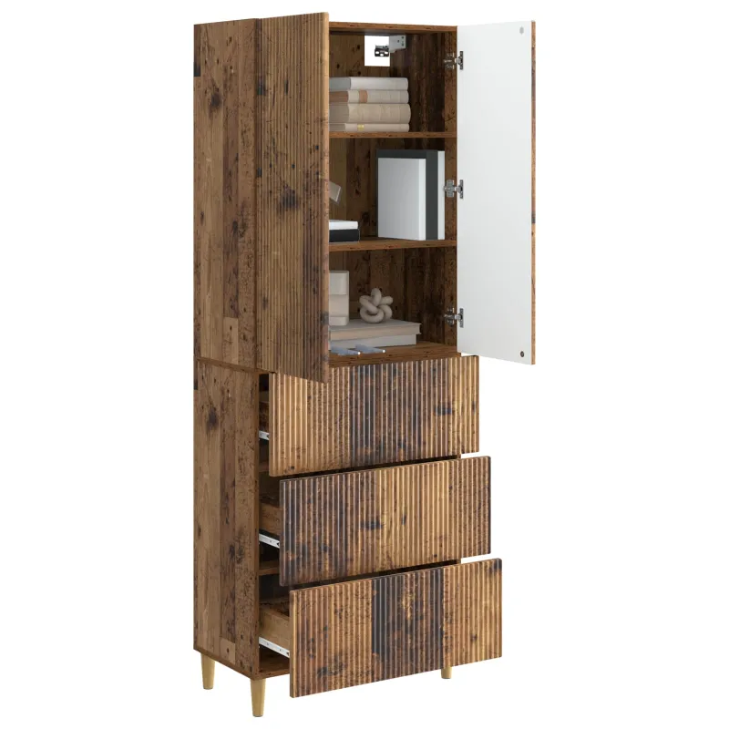 Spintelė 2 pcs 66 x 34,5 x 90 cm Apdirbta mediena