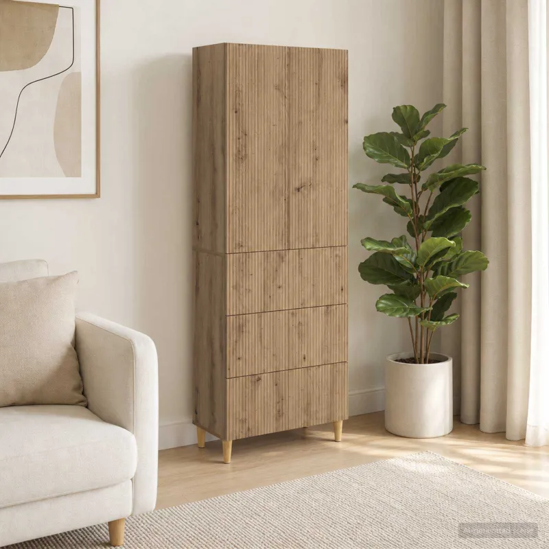 Spintelė 2 pcs 66 x 34,5 x 90 cm Apdirbta mediena