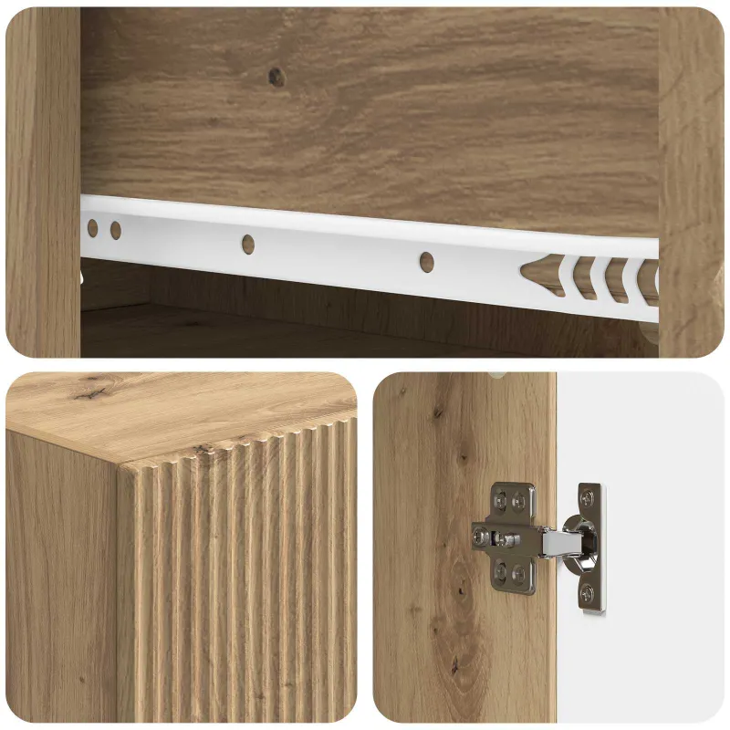 Spintelė 2 pcs 66 x 34,5 x 90 cm Apdirbta mediena