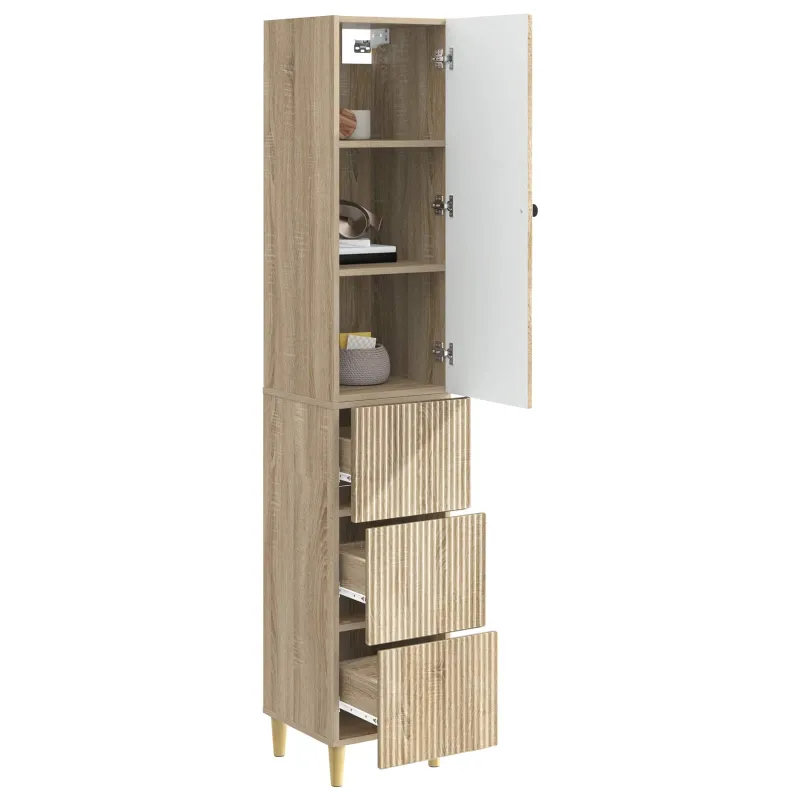 Spintelė 2 pcs 33 x 34,5 x 90 cm Apdirbta mediena