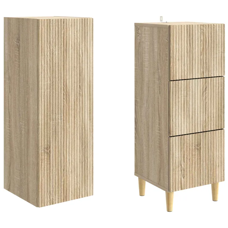Spintelė 2 pcs 33 x 34,5 x 90 cm Apdirbta mediena