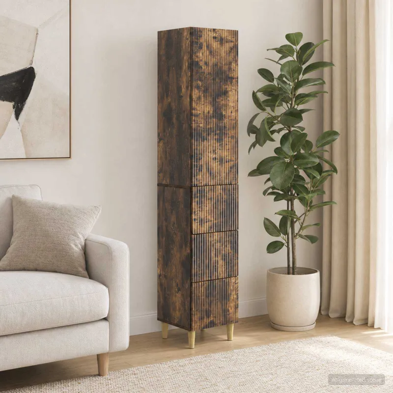 Spintelė 2 pcs 33 x 34,5 x 90 cm Apdirbta mediena