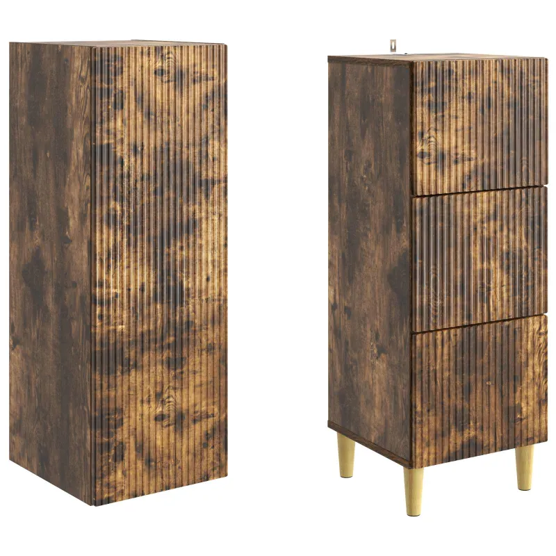 Spintelė 2 pcs 33 x 34,5 x 90 cm Apdirbta mediena