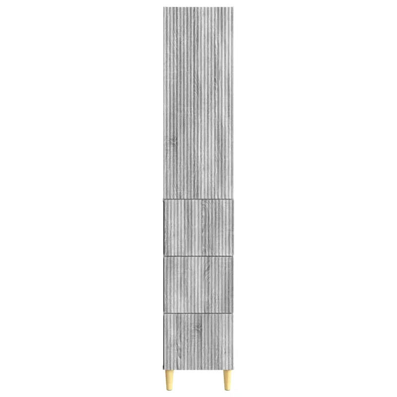 Spintelė 2 pcs Pilka Sonoma 33 x 34,5 x 90 cm Apdirbta mediena
