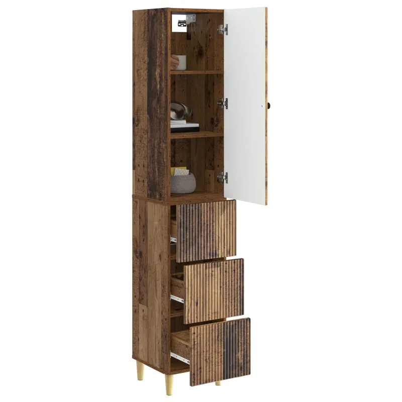 Spintelė 2 pcs 33 x 34,5 x 90 cm Apdirbta mediena