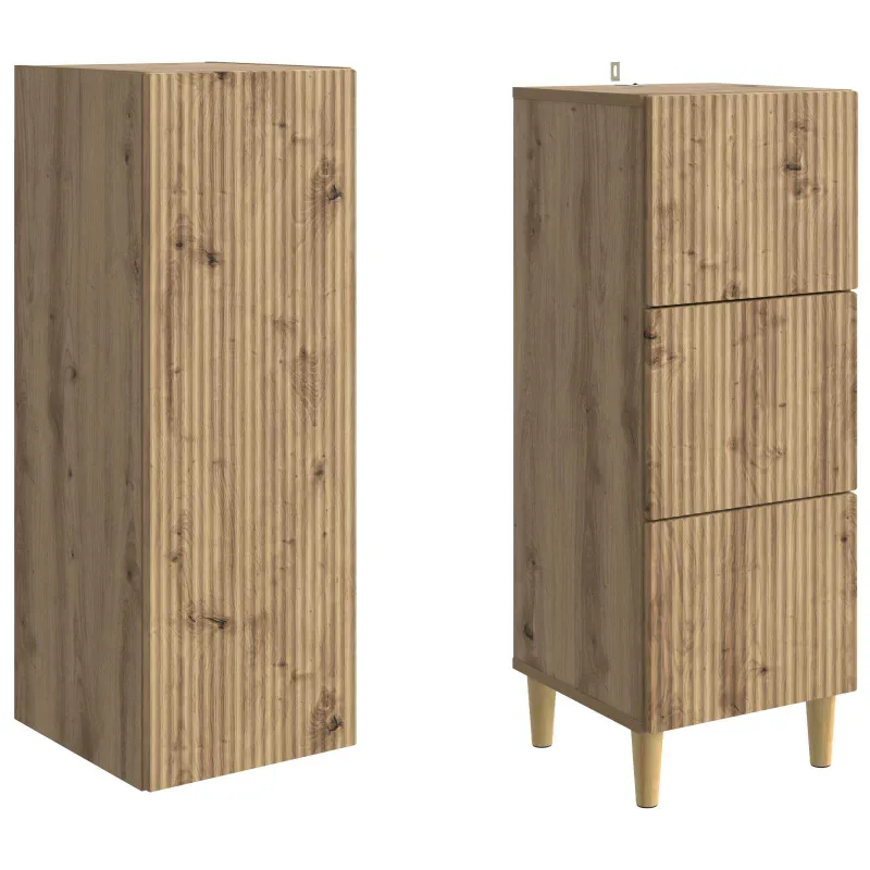 Spintelė 2 pcs 33 x 34,5 x 90 cm Apdirbta mediena