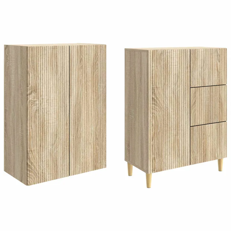 Spintelė 2 pcs 66 x 34,5 x 90 cm Apdirbta mediena