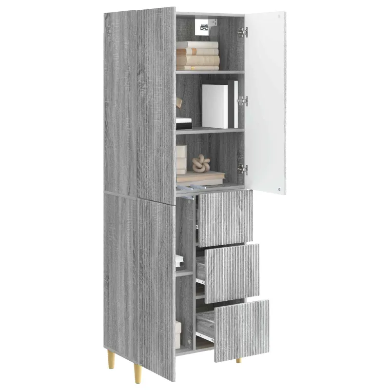 Spintelė 2 pcs Pilka Sonoma 66 x 34,5 x 90 cm Apdirbta mediena