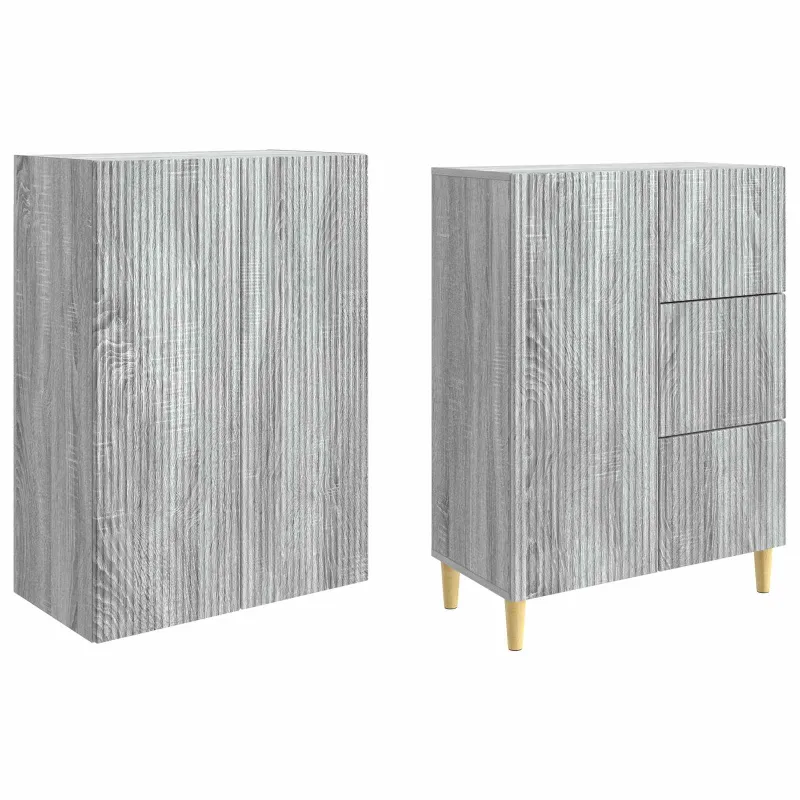 Spintelė 2 pcs Pilka Sonoma 66 x 34,5 x 90 cm Apdirbta mediena