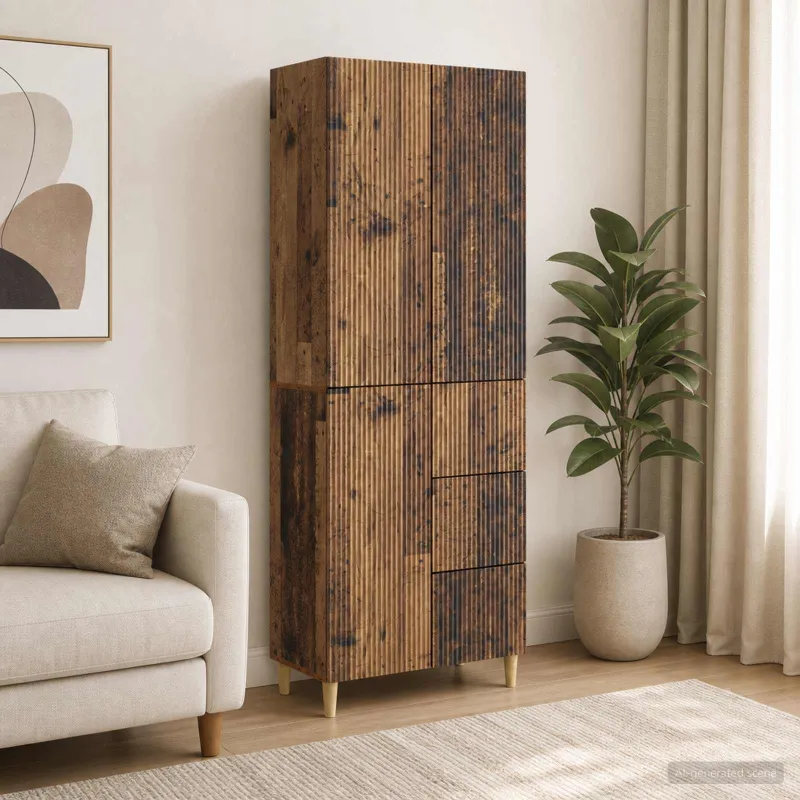 Spintelė 2 pcs 66 x 34,5 x 90 cm Apdirbta mediena