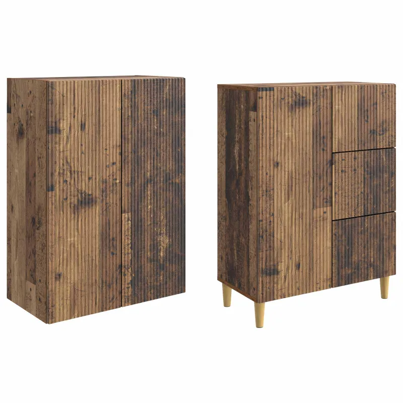 Spintelė 2 pcs 66 x 34,5 x 90 cm Apdirbta mediena