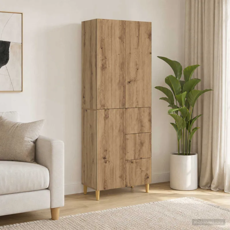 Spintelė 2 pcs 66 x 34,5 x 90 cm Apdirbta mediena