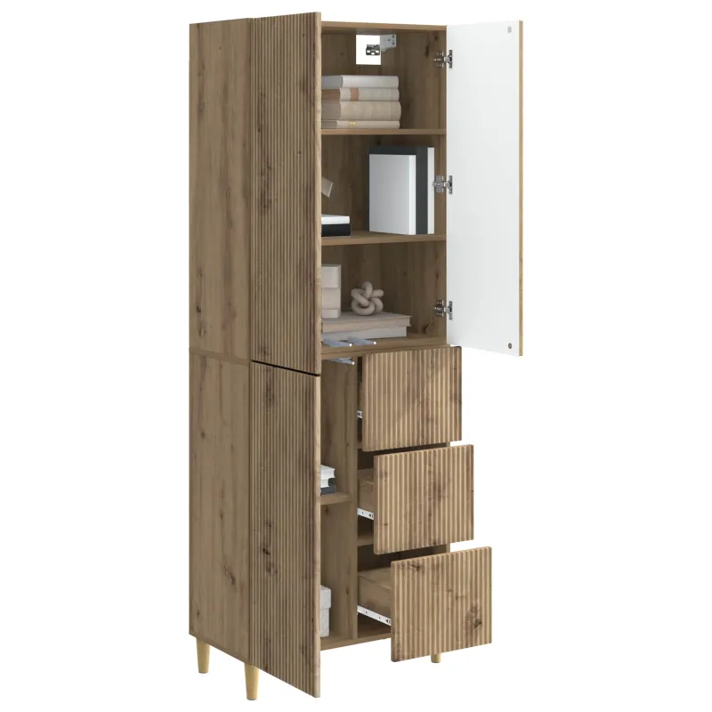 Spintelė 2 pcs 66 x 34,5 x 90 cm Apdirbta mediena