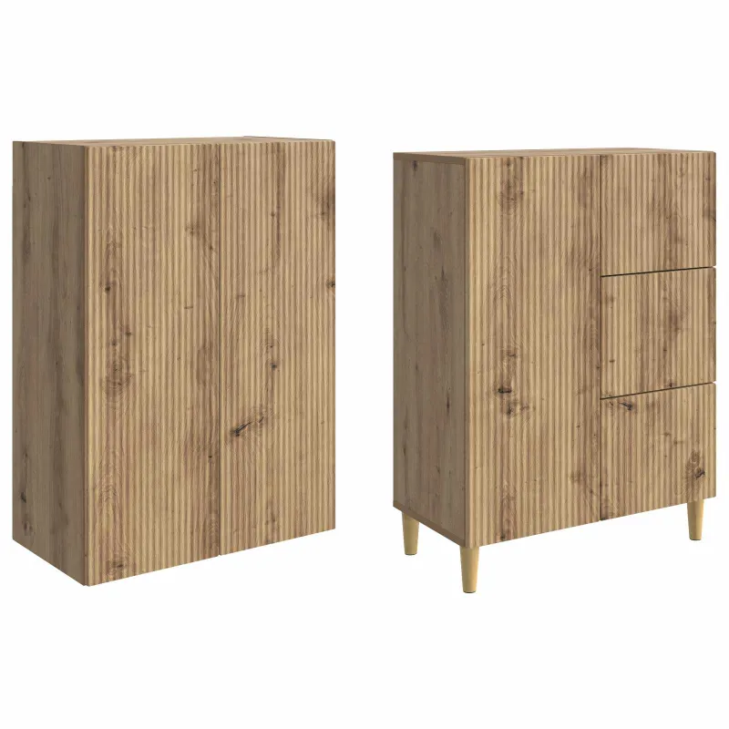 Spintelė 2 pcs 66 x 34,5 x 90 cm Apdirbta mediena
