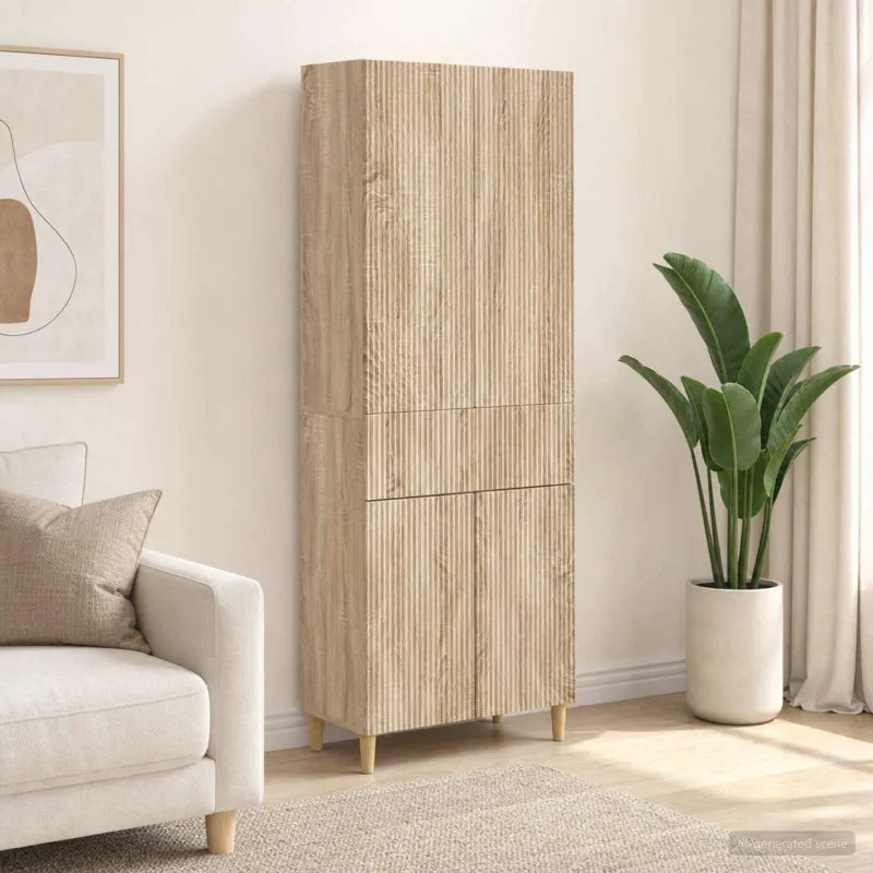 Spintelė 2 pcs 66 x 34,5 x 90 cm Apdirbta mediena