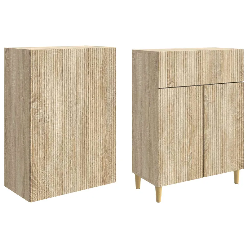 Spintelė 2 pcs 66 x 34,5 x 90 cm Apdirbta mediena