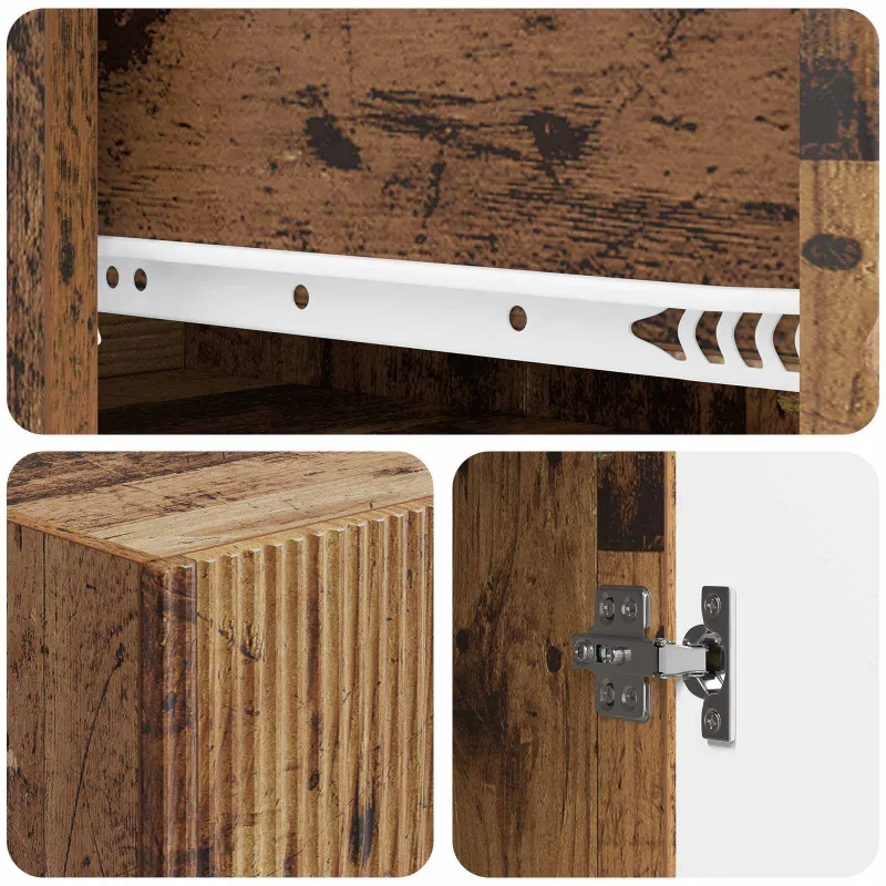 Spintelė 2 pcs 66 x 34,5 x 90 cm Apdirbta mediena