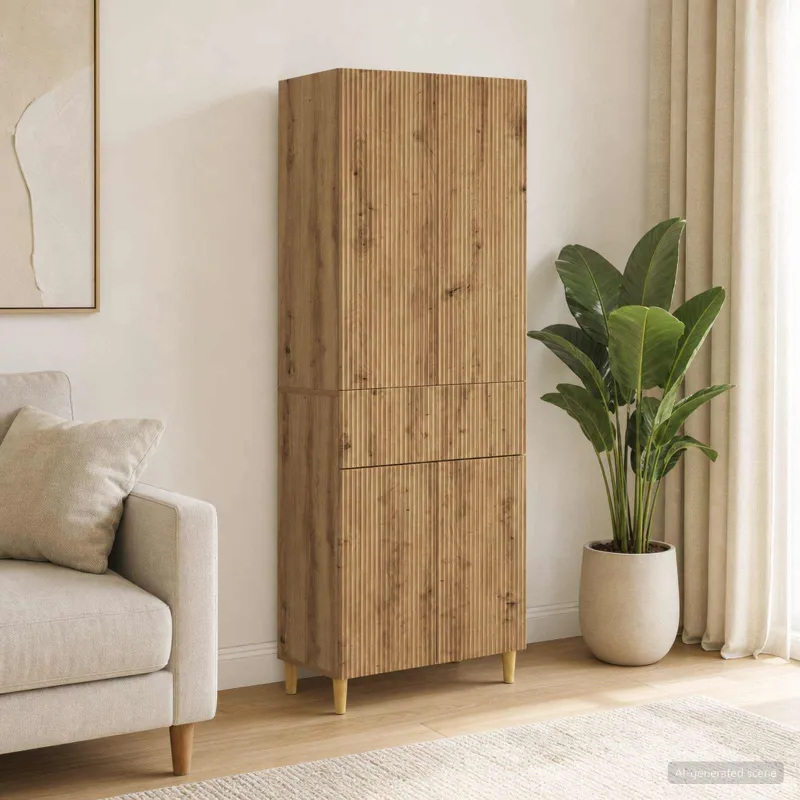 Spintelė 2 pcs 66 x 34,5 x 90 cm Apdirbta mediena