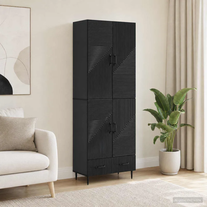 Spintelė 2 pcs 66 x 34,5 x 95 cm Apdirbta mediena