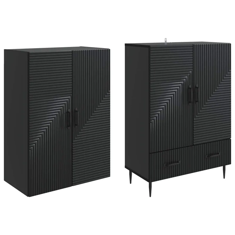 Spintelė 2 pcs 66 x 34,5 x 95 cm Apdirbta mediena