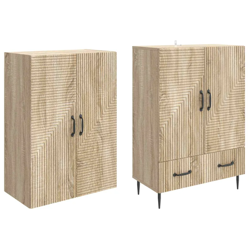 Spintelė 2 pcs 66 x 34,5 x 95 cm Apdirbta mediena