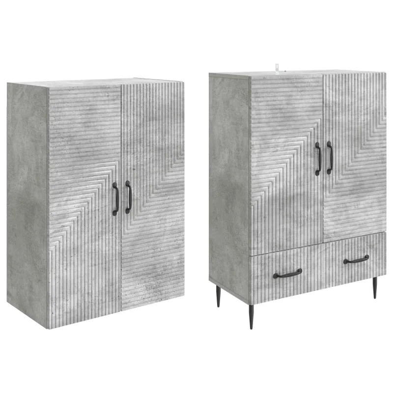 Spintelė 2 pcs 66 x 34,5 x 95 cm Apdirbta mediena
