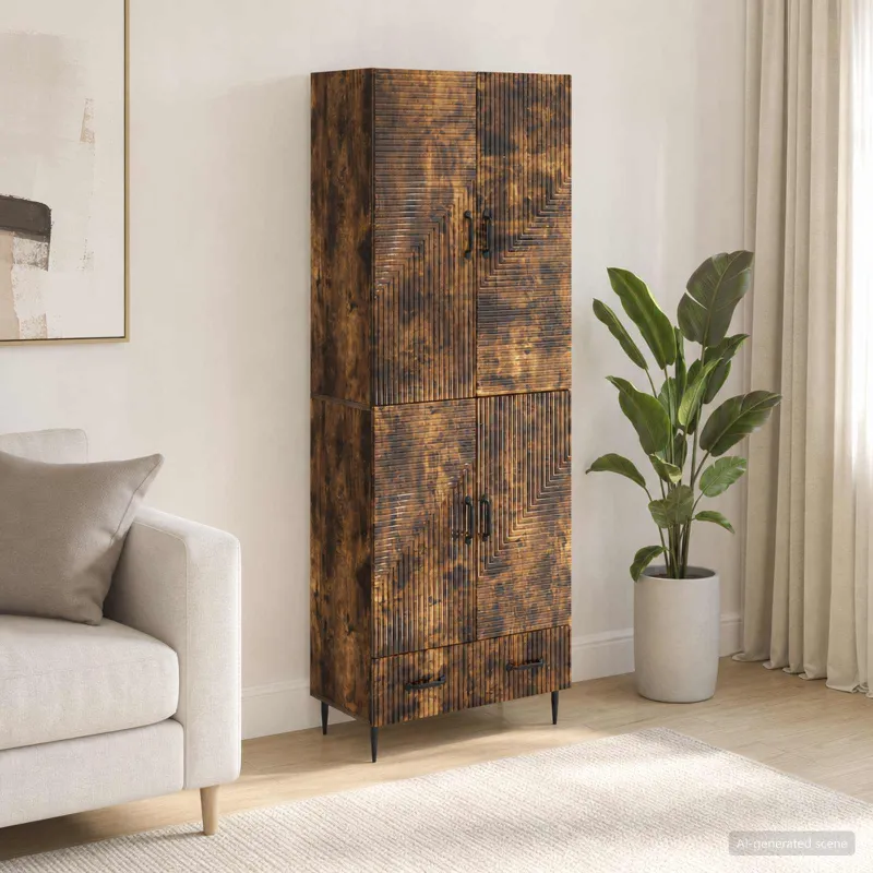 Spintelė 2 pcs 66 x 34,5 x 95 cm Apdirbta mediena
