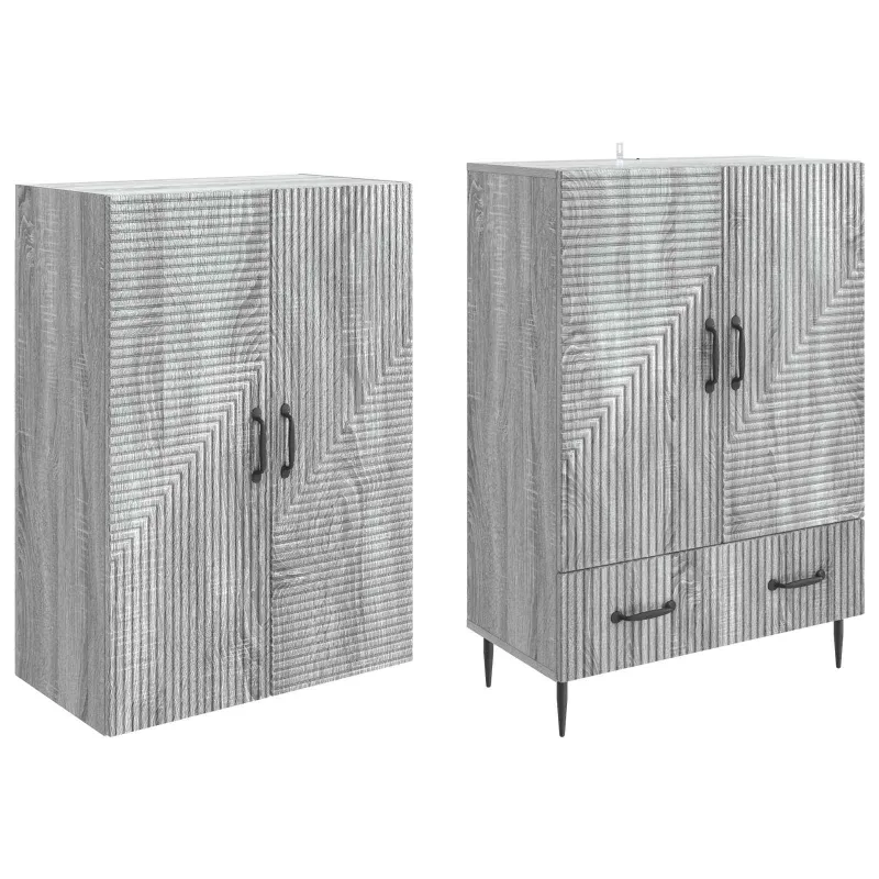 Spintelė 2 pcs 66 x 34,5 x 95 cm Apdirbta mediena