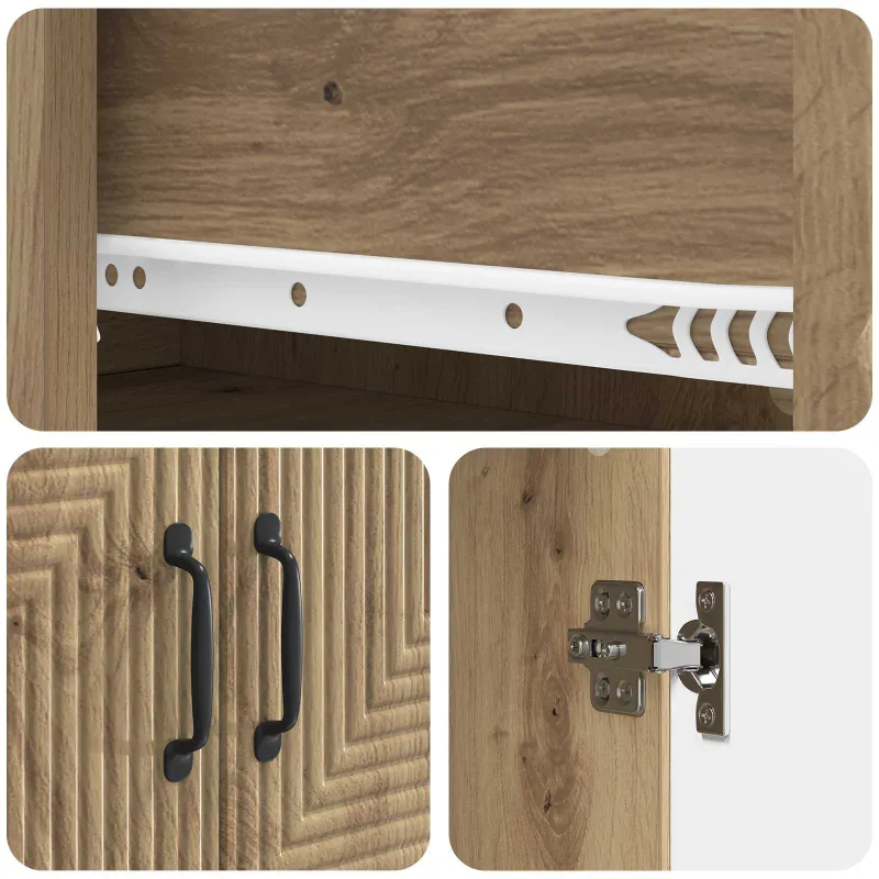 Spintelė 2 pcs 66 x 34,5 x 95 cm Apdirbta mediena