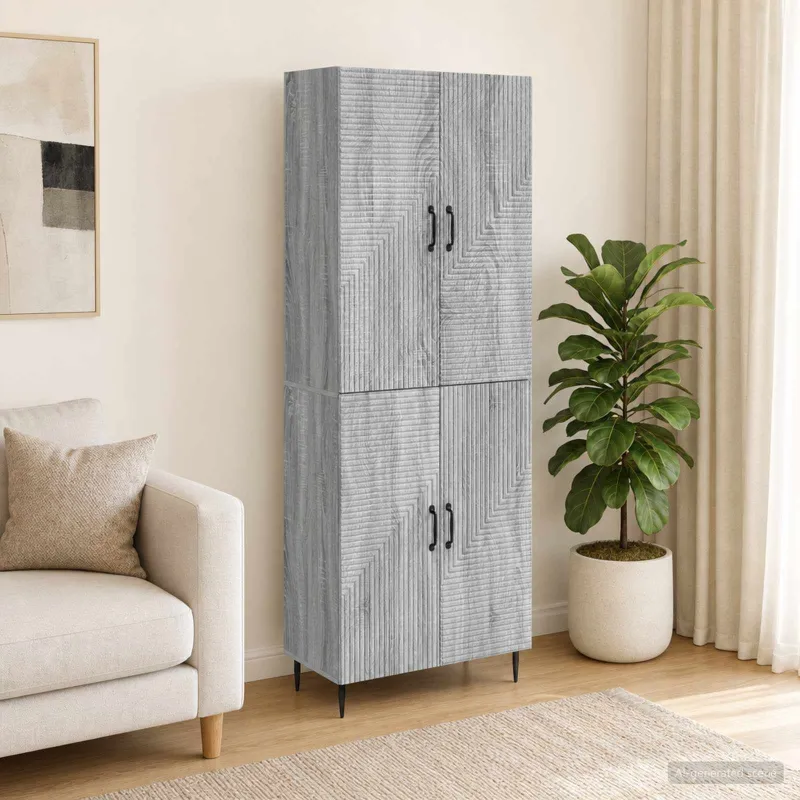 Spintelė 2 pcs Pilka Sonoma 66 x 34,5 x 89,5 cm