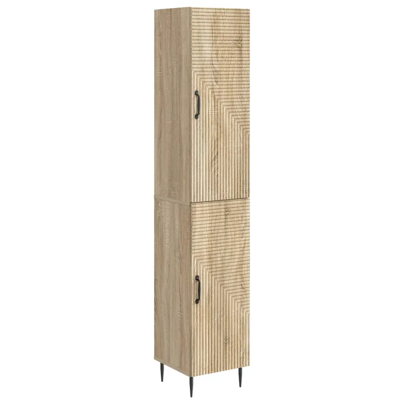 Spintelė 2 pcs Sonoma ąžuolas 33 x 34,5 x 89,5 cm
